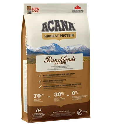 ACANA Ranchlands Dog 11,4kg - Wysoka Bialko