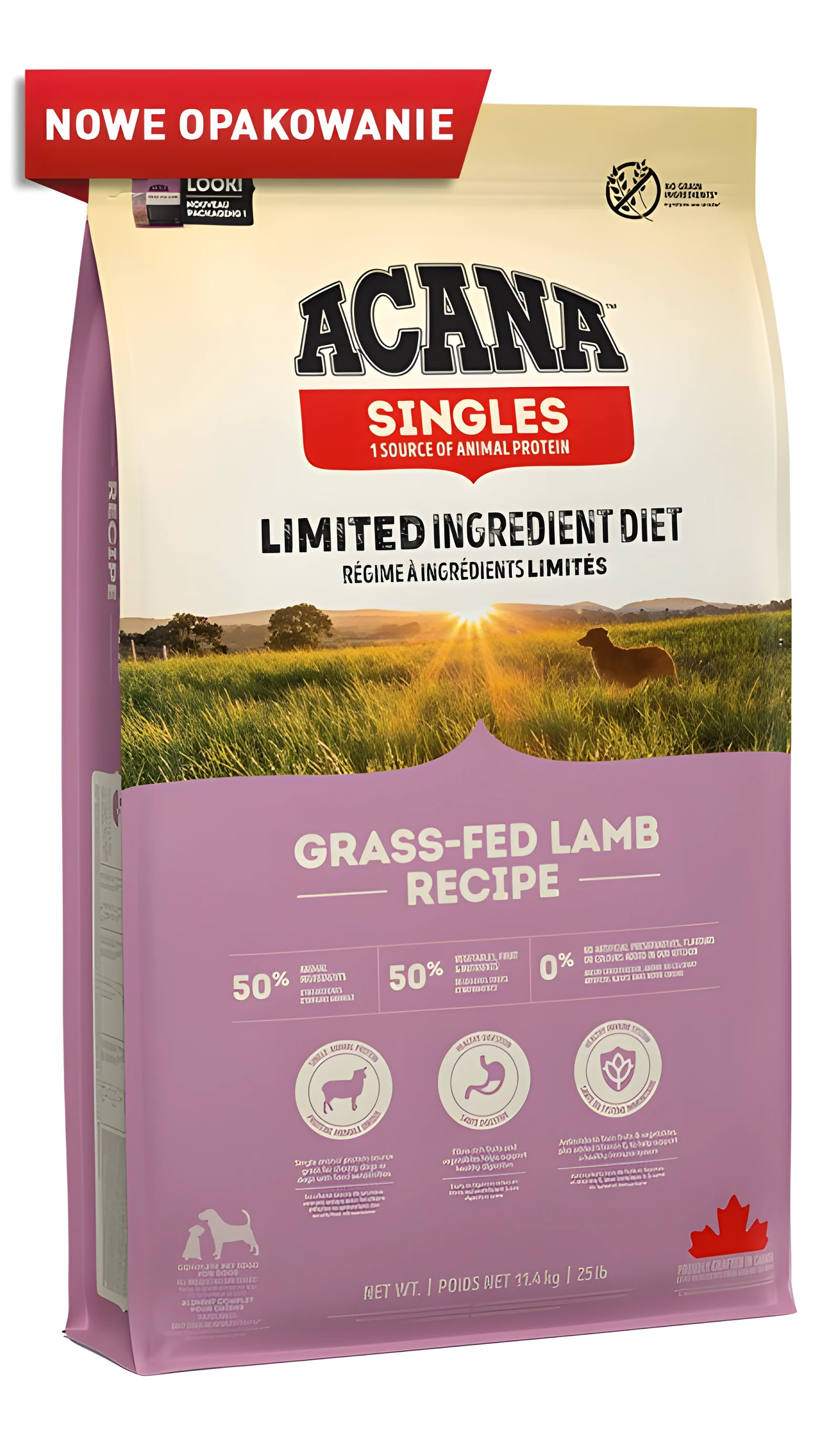ACANA Singles Grass-fed Lamb - Sucha Karma 11,4 kg — zdjęcie 1 z 3