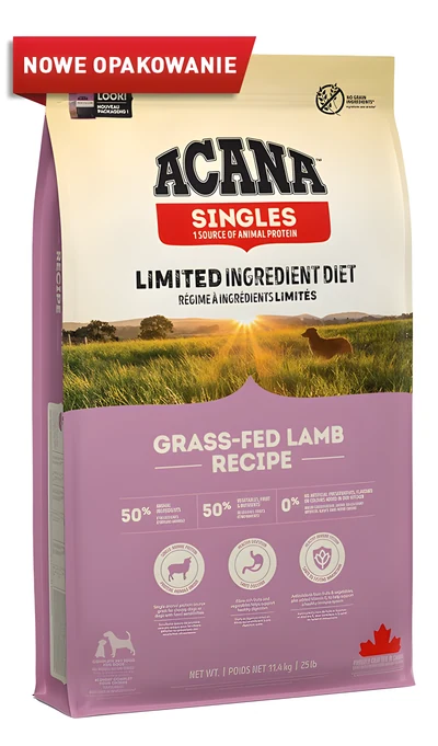 Sucha karma dla psa ACANA Singles Grass-fed Lamb 11,4 kg