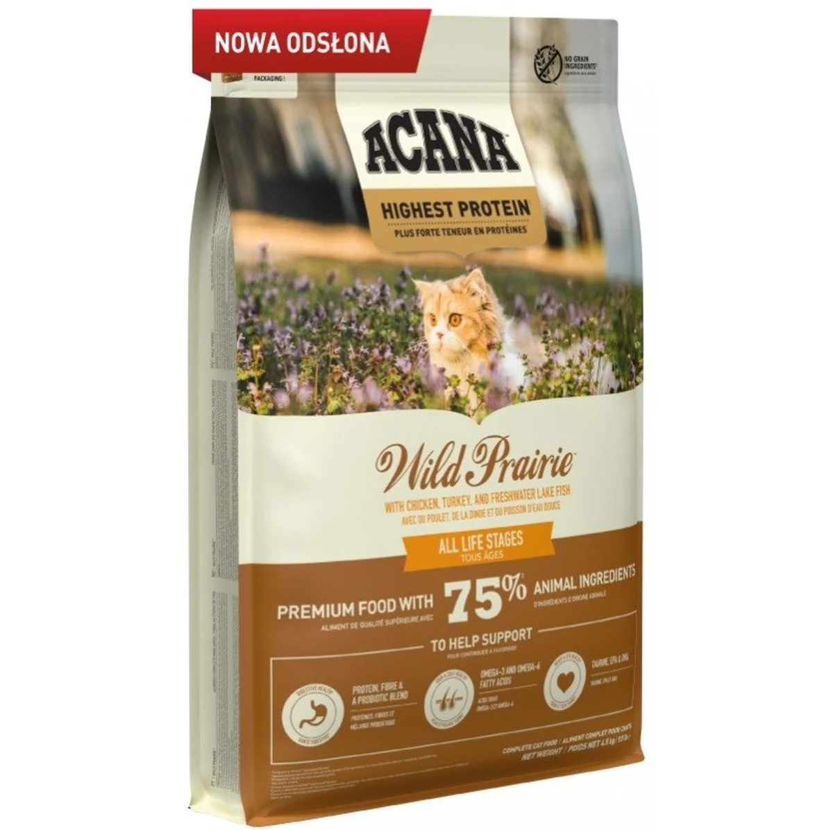 Karma sucha dla kota ACANA Wild Prairie 4,5 kg - Bezzbożowa, bezglutenowa