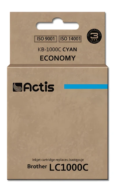 Tusz Actis KB-1000C, 36 ml, niebieski, do drukarek Brother DCP