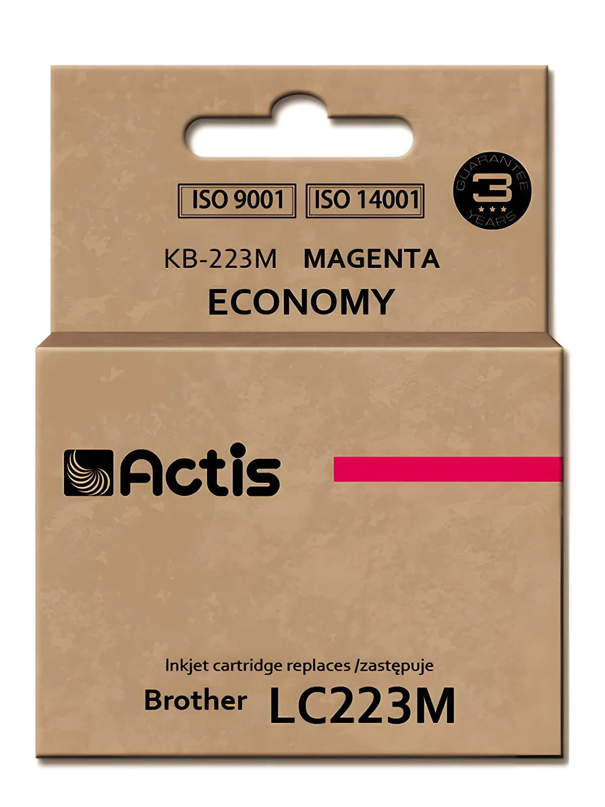 Actis KB-223M Tusz, Zamiennik Brother LC223M, 10ml, Czerwony