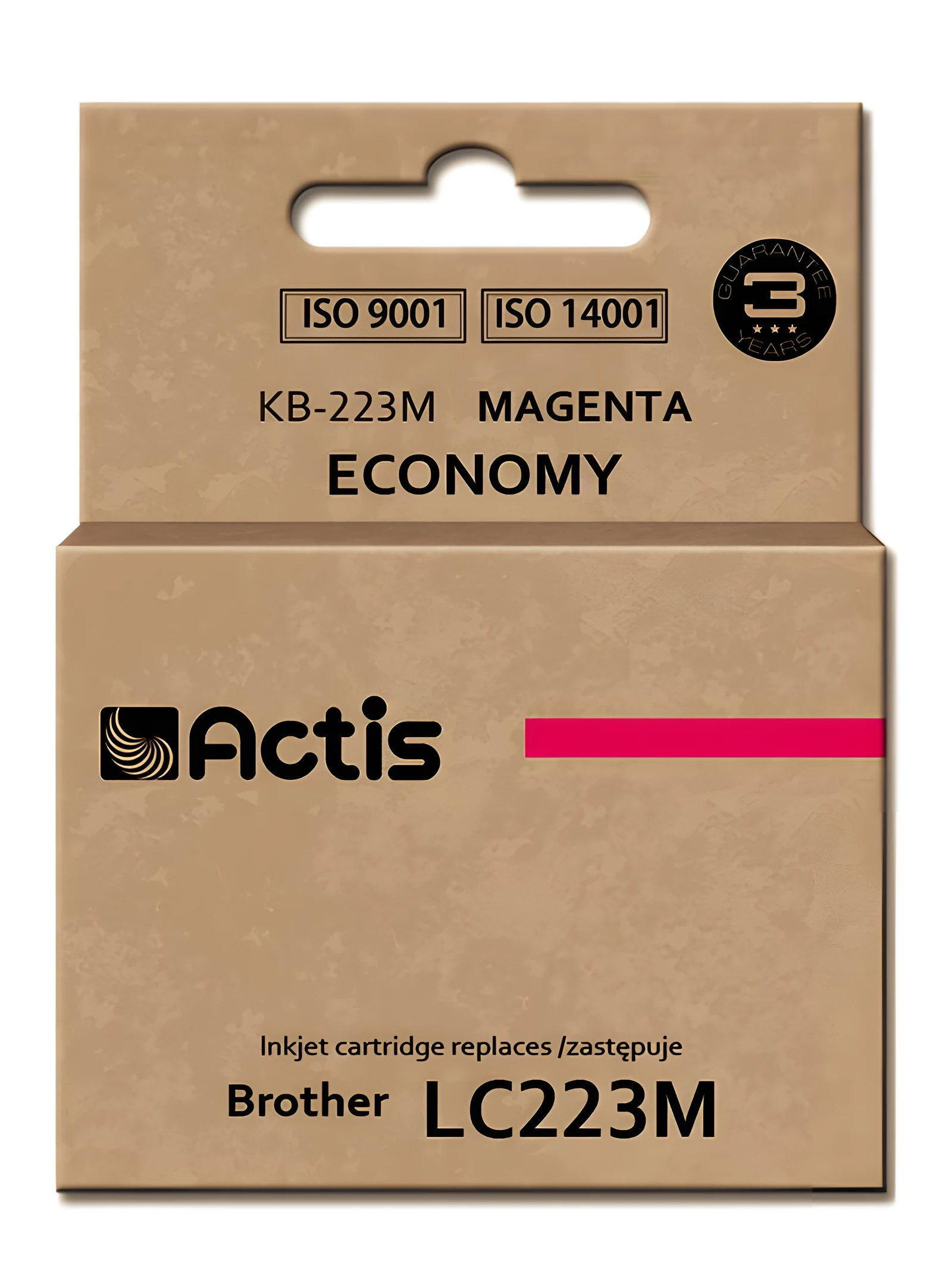 Actis KB-223M Tusz, Zamiennik Brother LC223M, 10ml, Czerwony