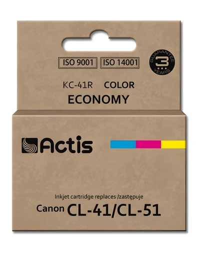 Tusz Actis KC-41R, Zamiennik Canon CL-41/CL-51, 18 ml
