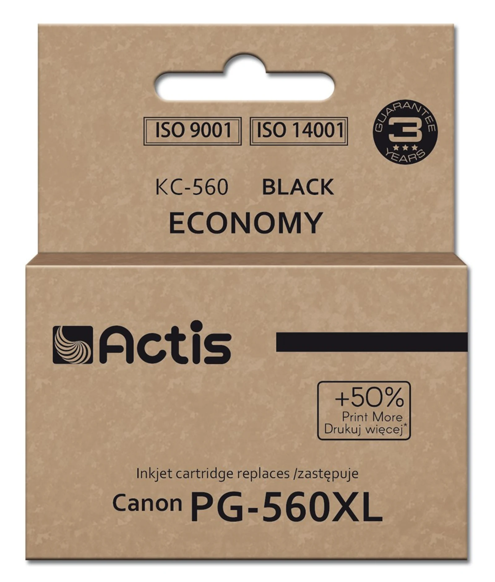 Tusz Actis KC-560 Zamiennik do Canon PG-560XL Czarny 22 ml — zdjęcie 1 z 2