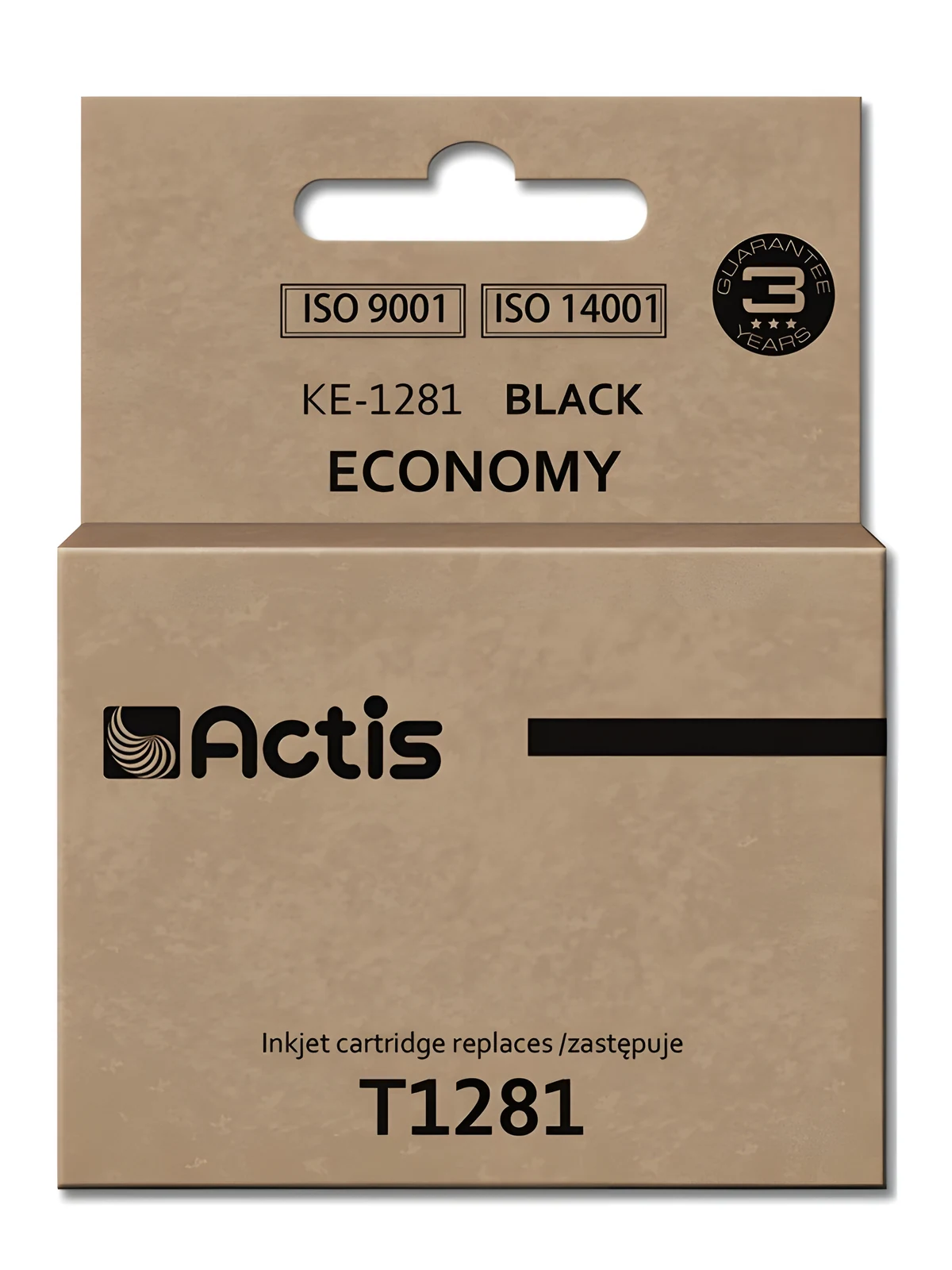 Tusz Actis KE-1281, Zamiennik Epson T1281, 15 ml, Czarny