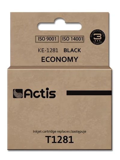 Tusz Actis KE-1281, Zamiennik Epson T1281, 15 ml, Czarny