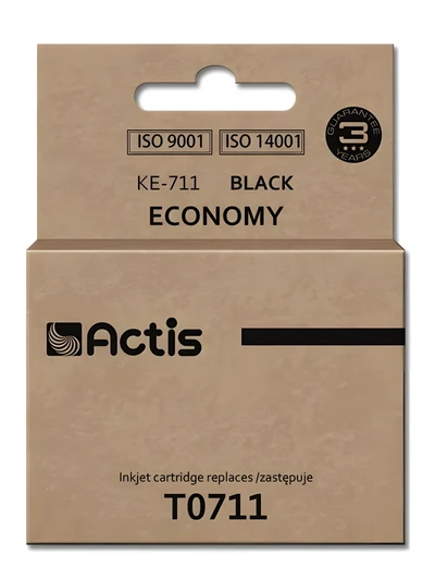 Tusz czarny Actis KE-711 15ml do drukarek Epson Stylus