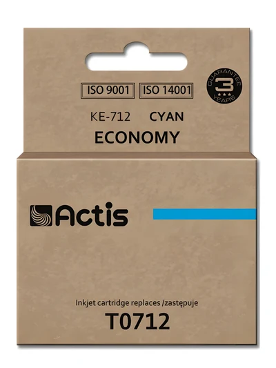 Tusz Actis KE-712, 13.5 ml, niebieski, do drukarek Epson