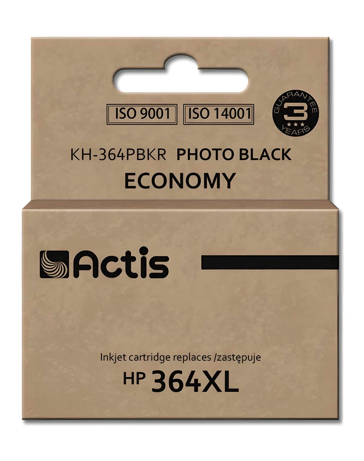 Tusz Actis KH-364PBKR, czarny, 12 ml, kompatybilny z HP