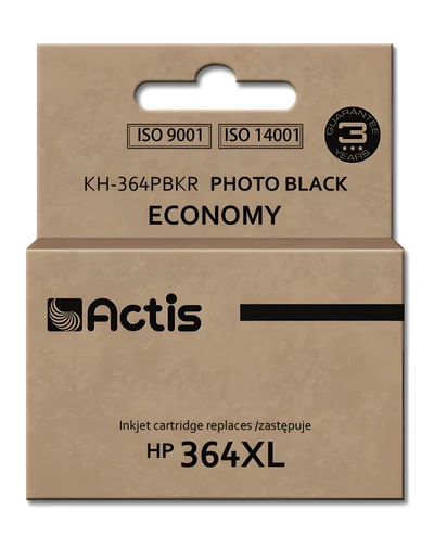 Tusz Actis KH-364PBKR, czarny, 12 ml, kompatybilny z HP