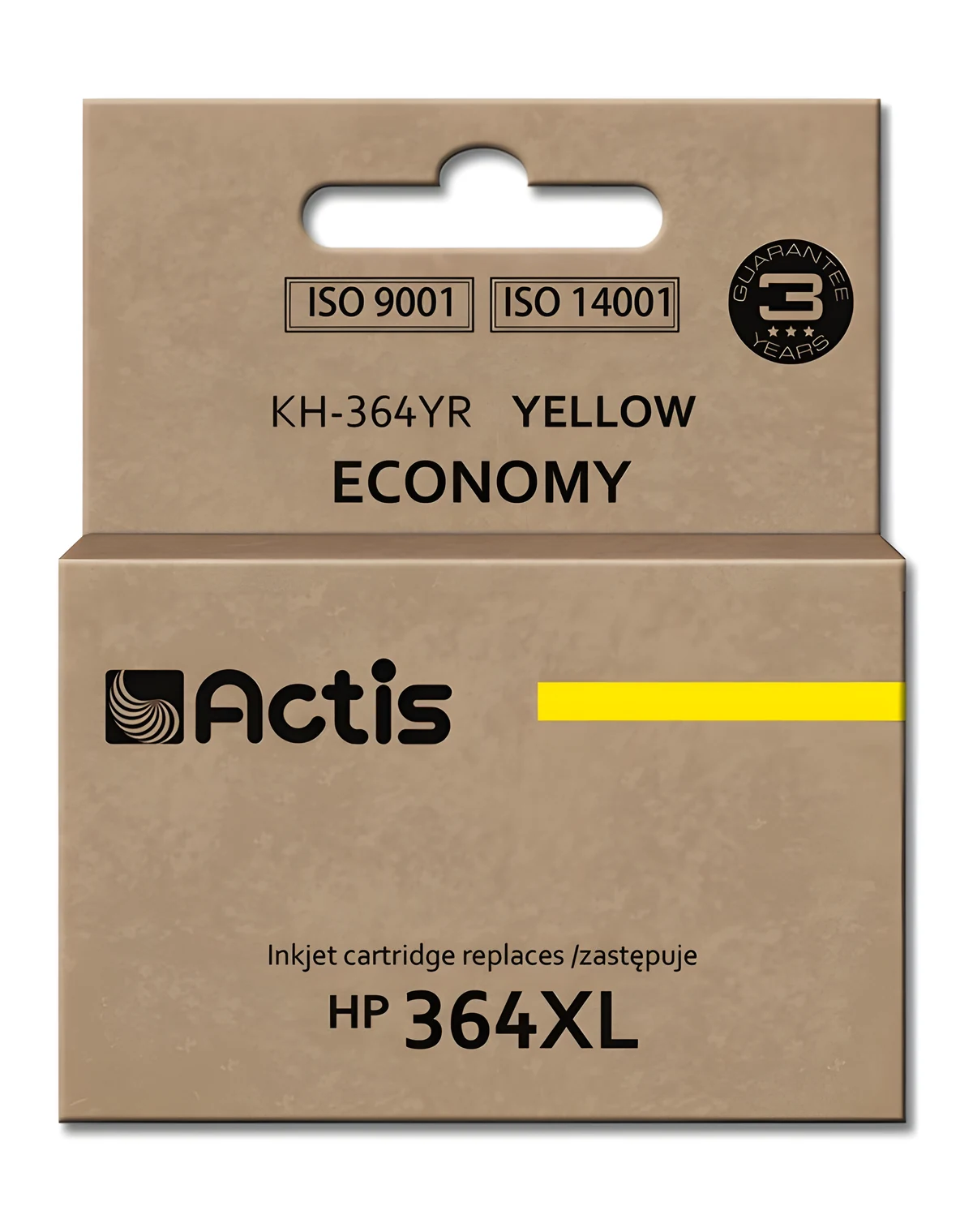 Tusz zamiennik Actis KH-364YR do drukarek HP 364XL, 12 ml, żółty