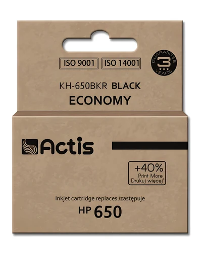 Tusz zamiennik Actis KH-650BKR do drukarek HP 650