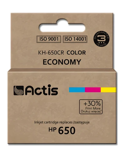 Tusz Actis KH-650CR, Zamiennik HP 650, 9 ml, Kolor