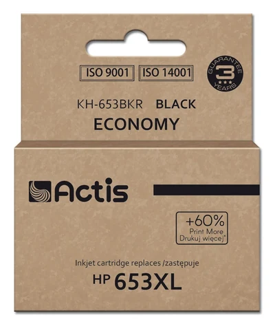 Tusz Actis KH-653BKR, czarny, 20 ml, 575 stron