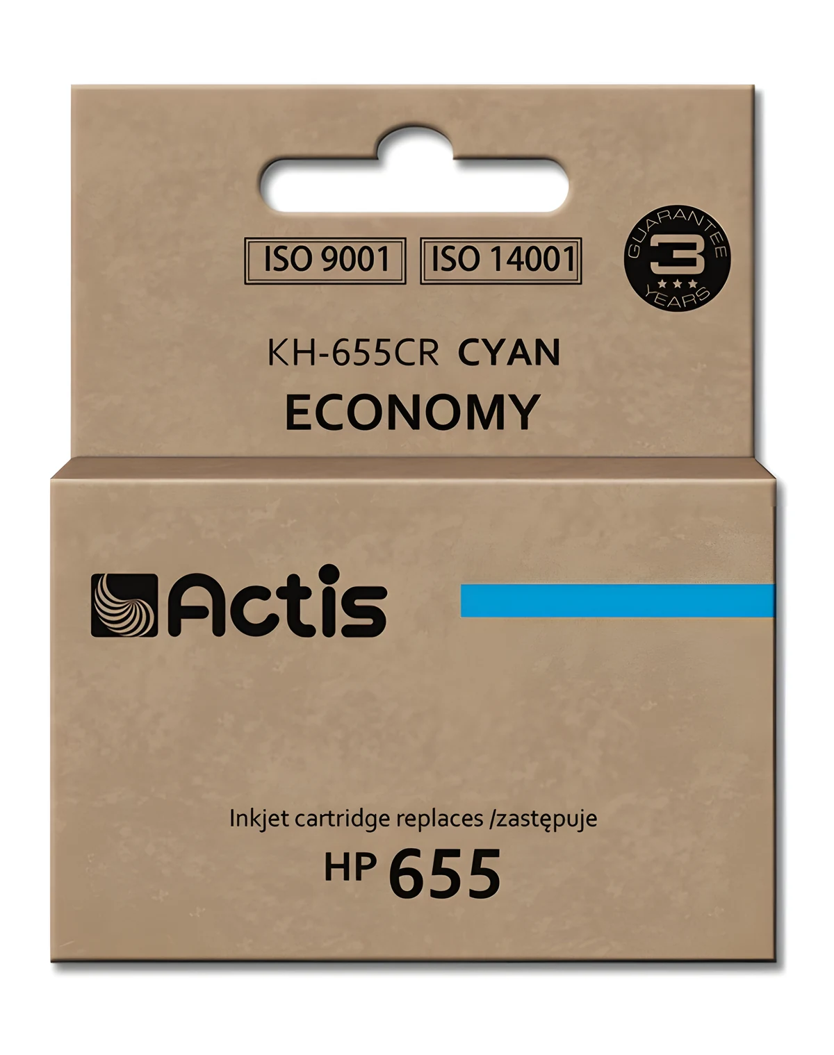 Tusz zamiennik Actis KH-655CR do drukarek HP 655 (cyan)
