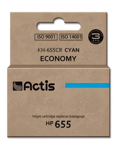 Tusz zamiennik Actis KH-655CR do drukarek HP 655 (cyan)