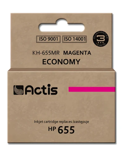 Tusz kompatybilny Actis KH-655MR do drukarek HP, 12 ml, kolor czerwony
