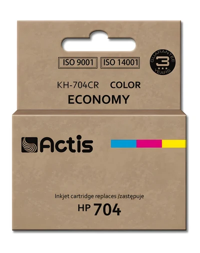 Tusz Actis KH-704CR, Zamiennik HP 704 CN693AE, 9 ml, Kolorowy