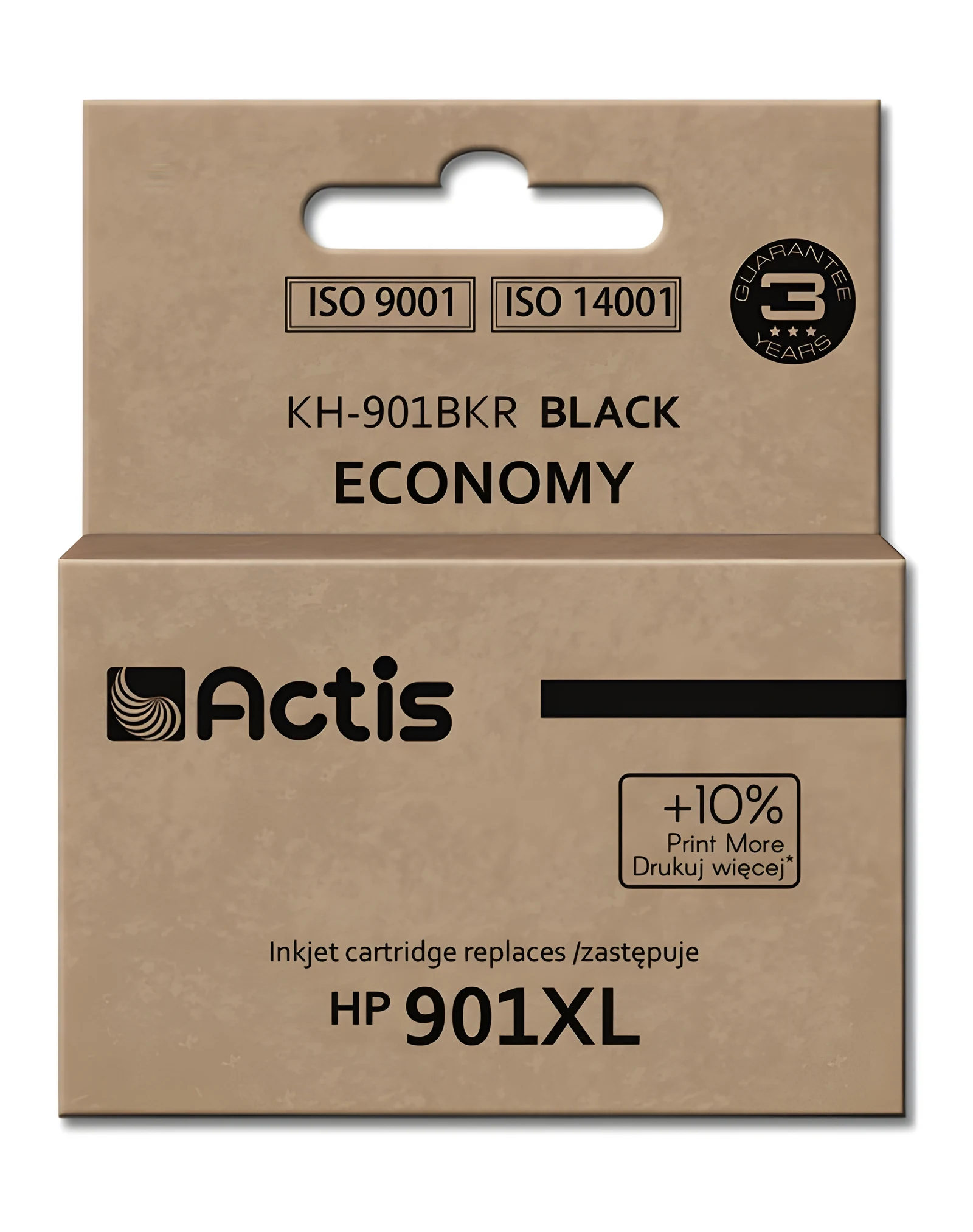 Tusz zamiennik Actis KH-901BKR do drukarek HP 901XL