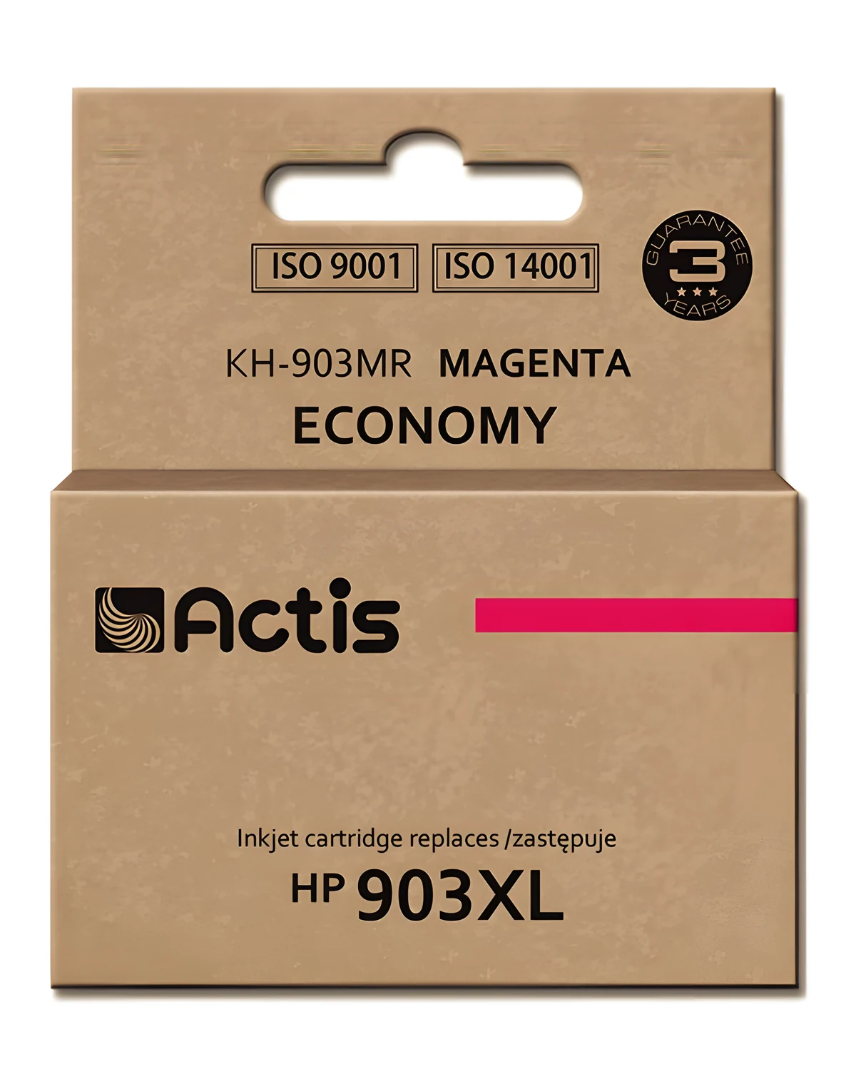 Actis KH-903MR Tusz (zamiennik HP 903XL T6M07AE; Standard; 12ml; czerwony) - Nowy Chip
