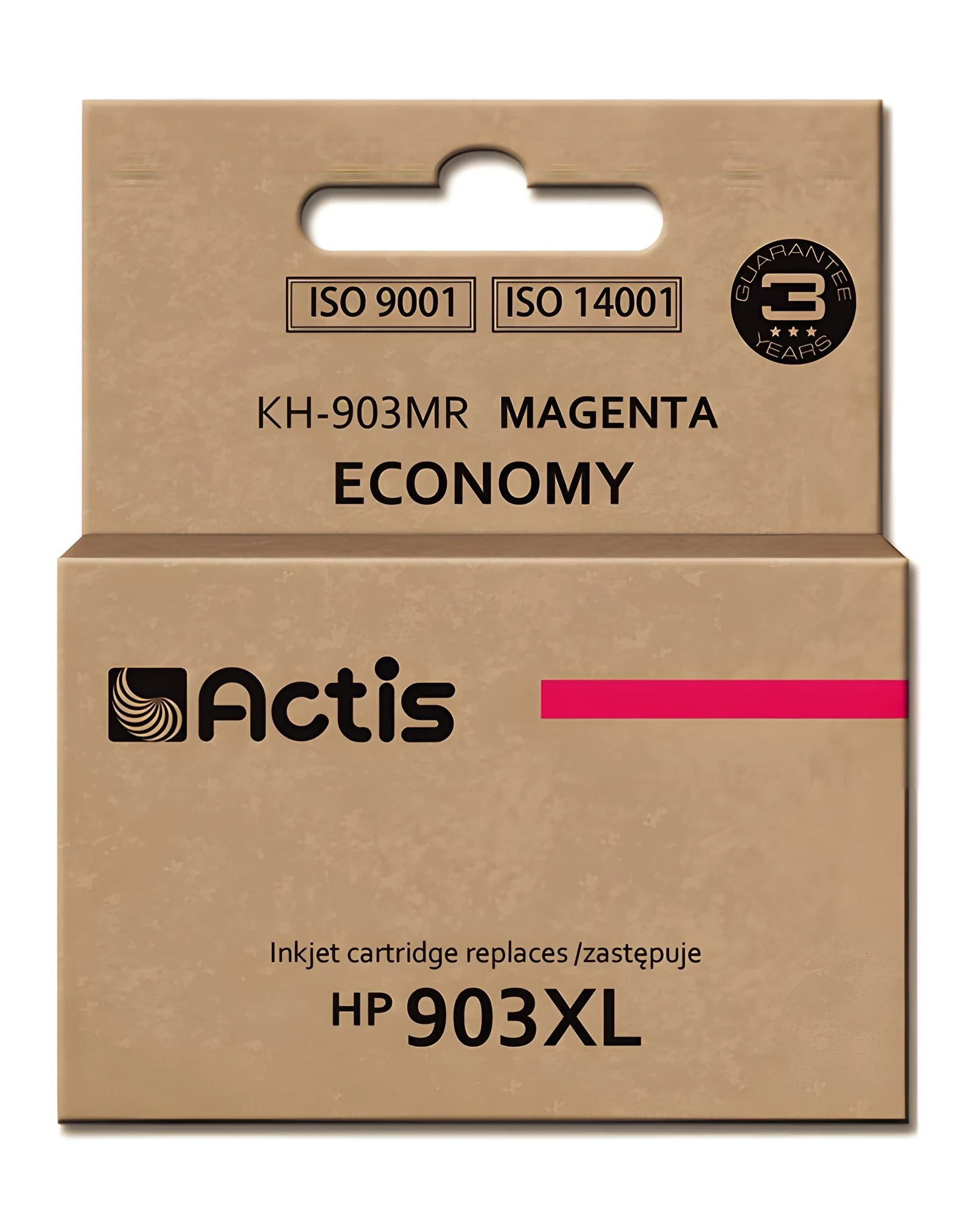 Actis KH-903MR Tusz (zamiennik HP 903XL T6M07AE; Standard; 12ml; czerwony) - Nowy Chip