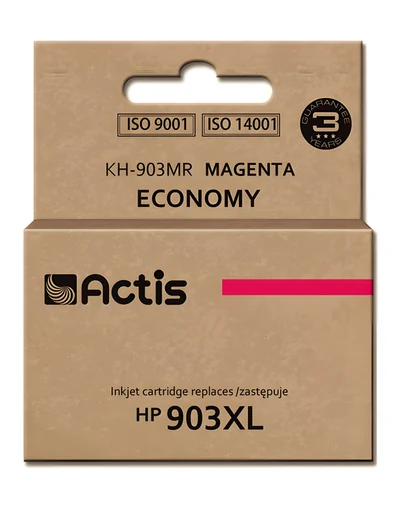 Tusz Actis KH-903MR (zamiennik HP 903XL T6M07AE) - Czerwony, 12 ml, z nowym chipem