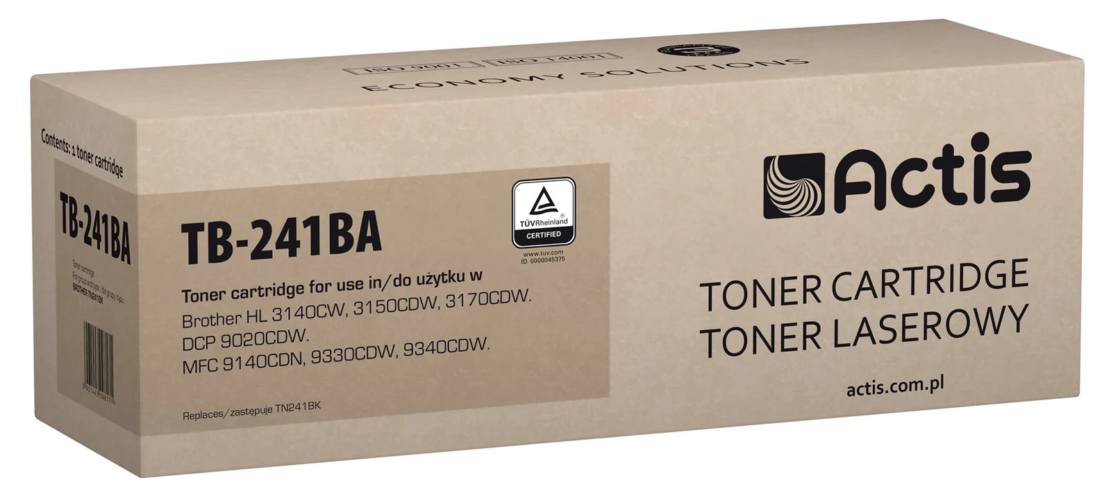 Toner Zamiennik Actis TB-241BA do drukarek Brother