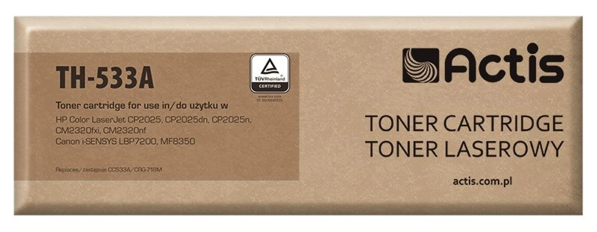 Actis TH-533A Toner Zamiennik HP 304A CC533A, 3000 stron, Czerwony