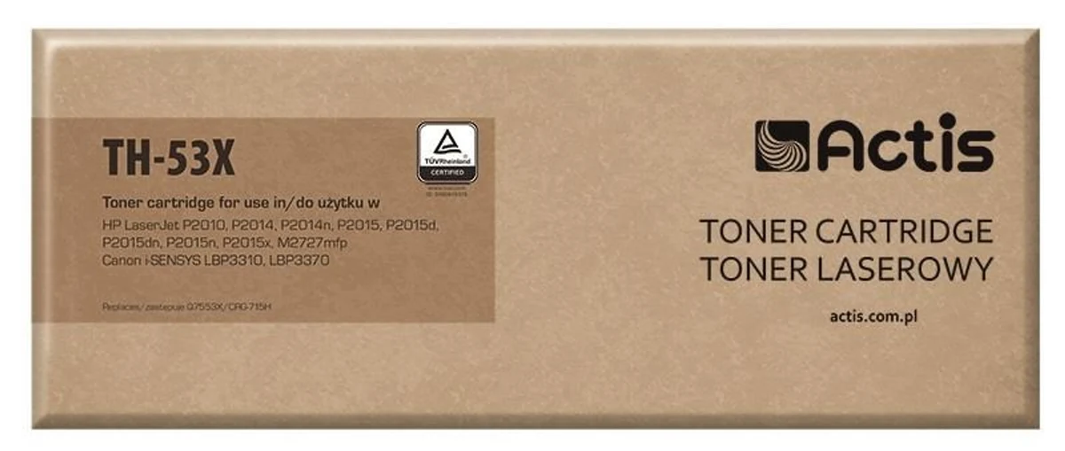 Actis TH-53X Toner Zamiennik HP 53X, 7000 Stron, Czarny