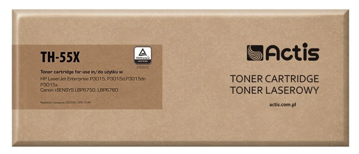 Actis TH-55X Toner Zamiennik HP 55X CE255X, 12500 stron, czarny