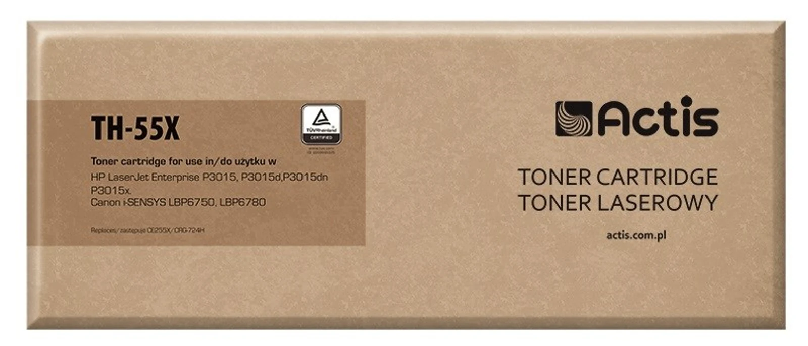 Toner Actis TH-55X Zamiennik HP 55X CE255X, 12500 stron, czarny