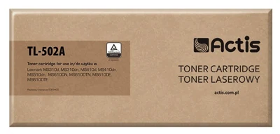 Toner Actis TL-502A do drukarek Lexmark | 5000 stron