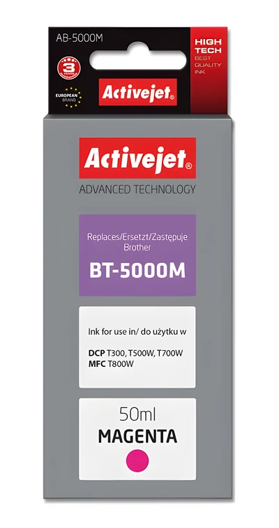 Tusz Activejet AB-5000M 50ml Czerwony do drukarek Brother