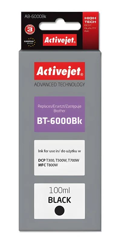 Tusz Activejet AB-6000Bk 100ml czarny do drukarek Brother