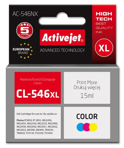 Tusz zamiennik Activejet AC-546NX do Canon CL-546XL