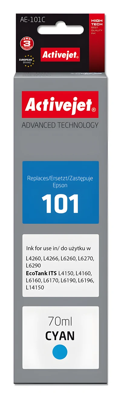Tusz Activejet AE-101C (70 ml, niebieski) do drukarek Epson