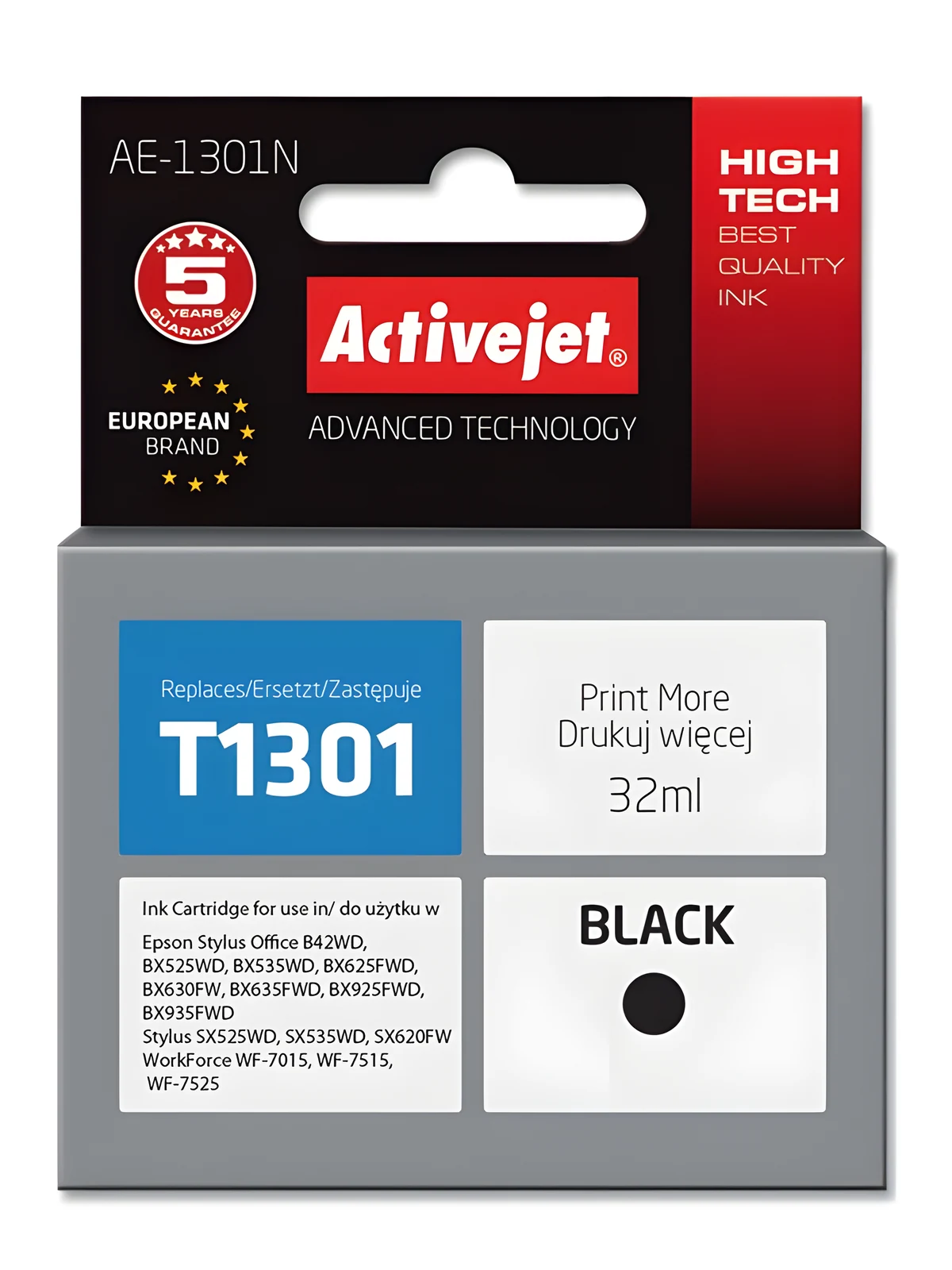 Activejet AE-1301N Tusz 32ml czarny