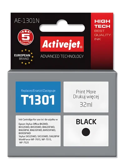 Tusz Activejet AE-1301N, 32 ml, czarny