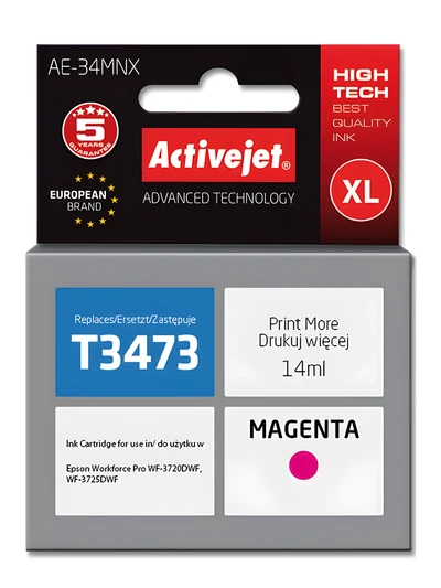 Tusz Activejet AE-34MNX 14ml Czerwony do drukarek Epson