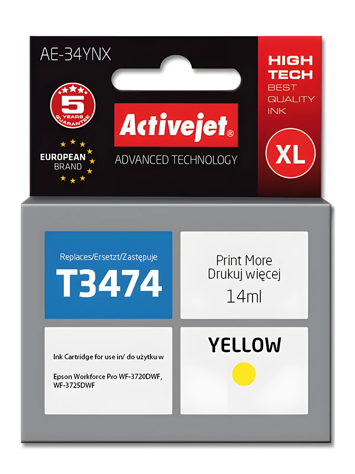 Activejet AE-34YNX Tusz 14 ml dla Epson