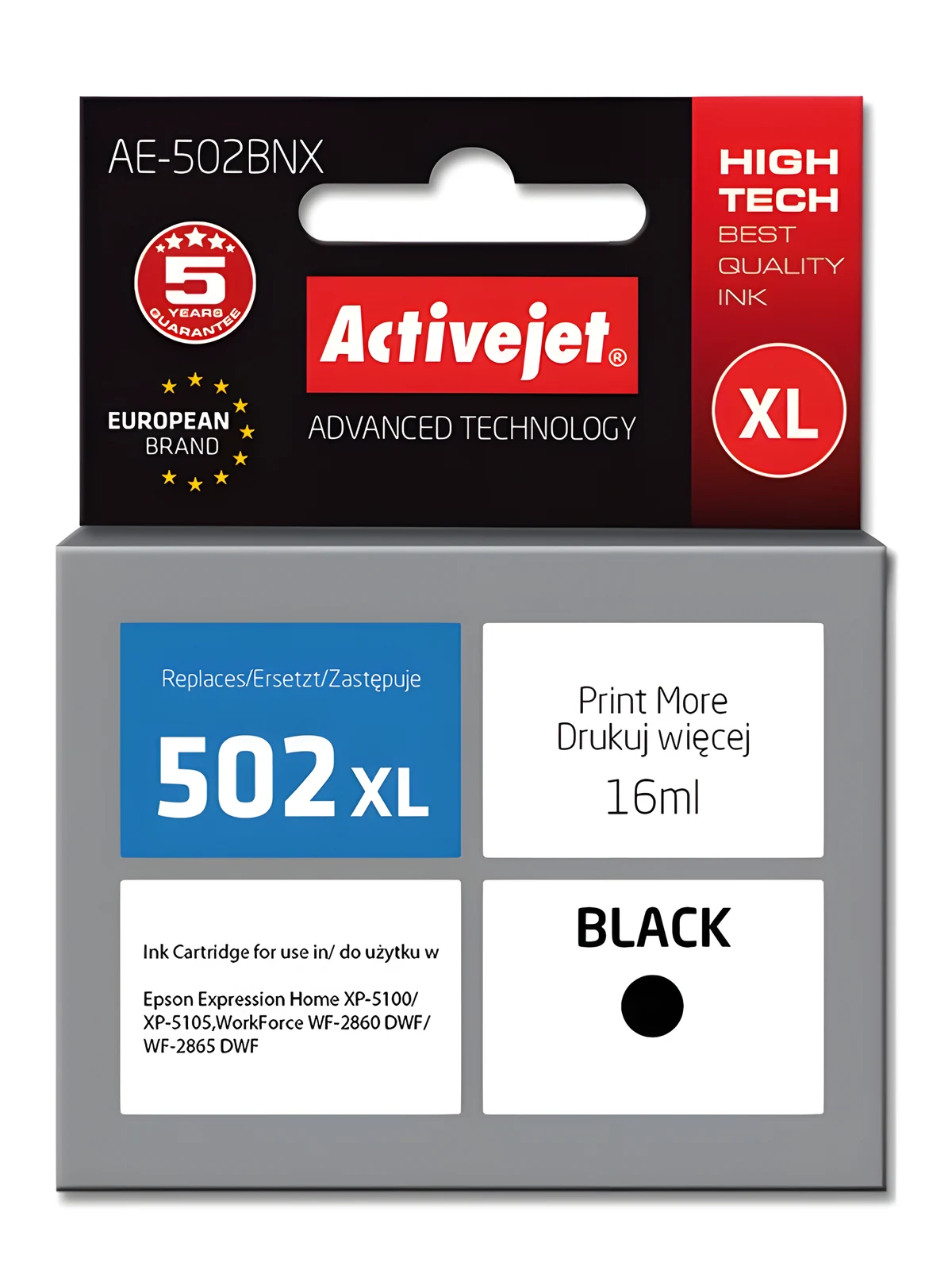 Activejet AE-502BNX Tusz Zamiennik Epson 502XL