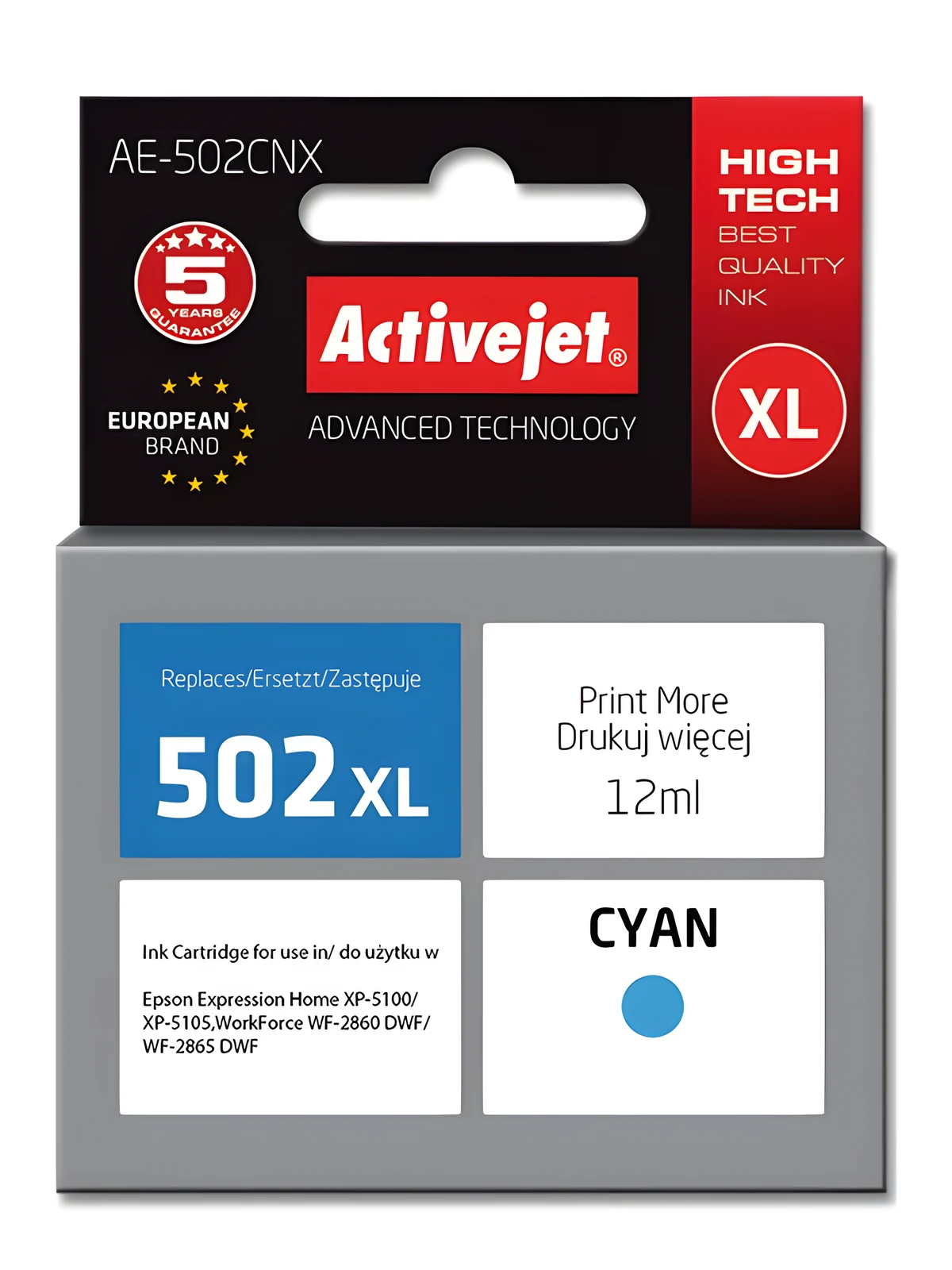 Activejet AE-502CNX Tusz Zamiennik Epson 502XL