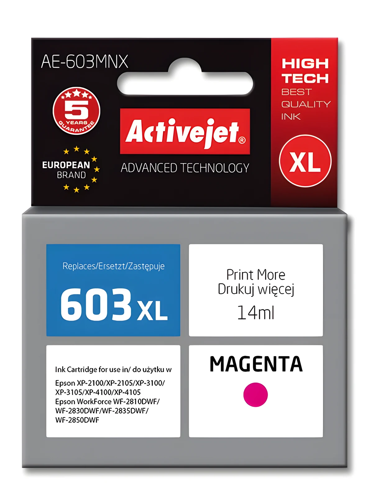 Activejet AE-603MNX Tusz 14ml Czerwony Epson
