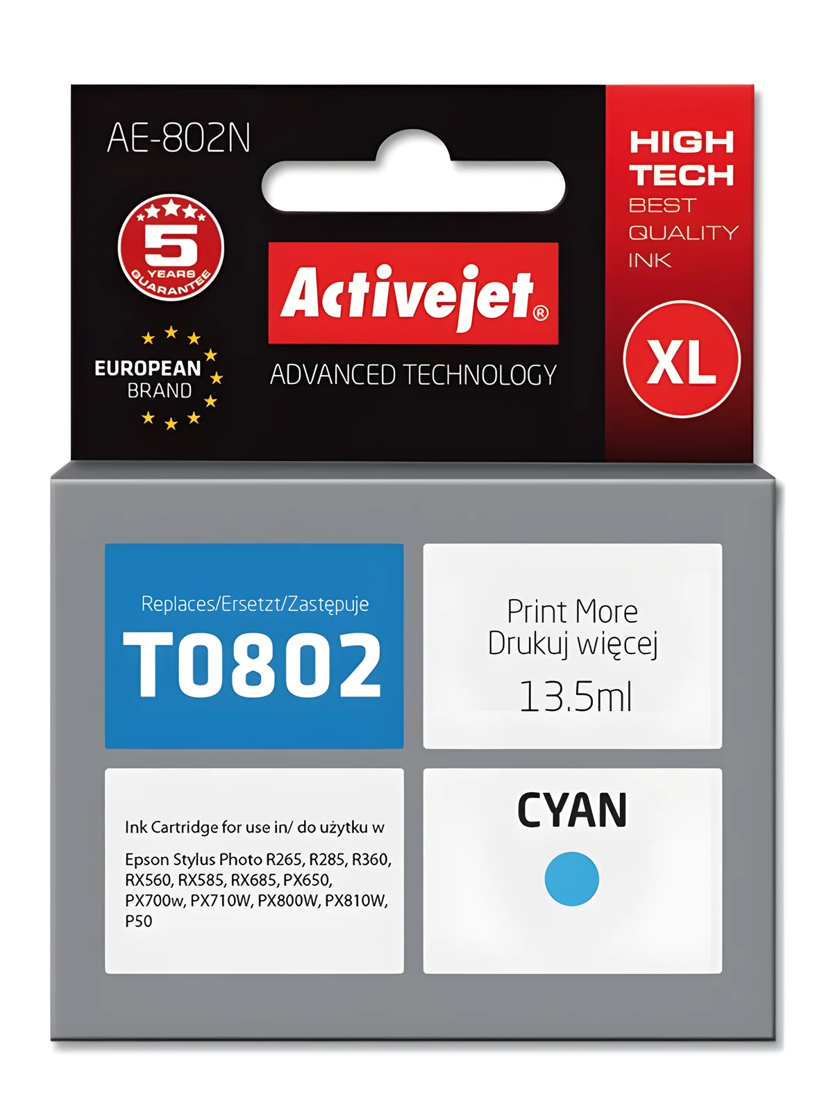 Activejet AE-802N Tusz 13.5 ml Niebieski