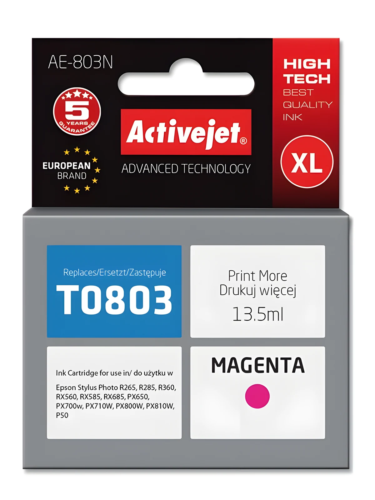 Activejet AE-803N Tusz 13,5 ml Czerwony Epson