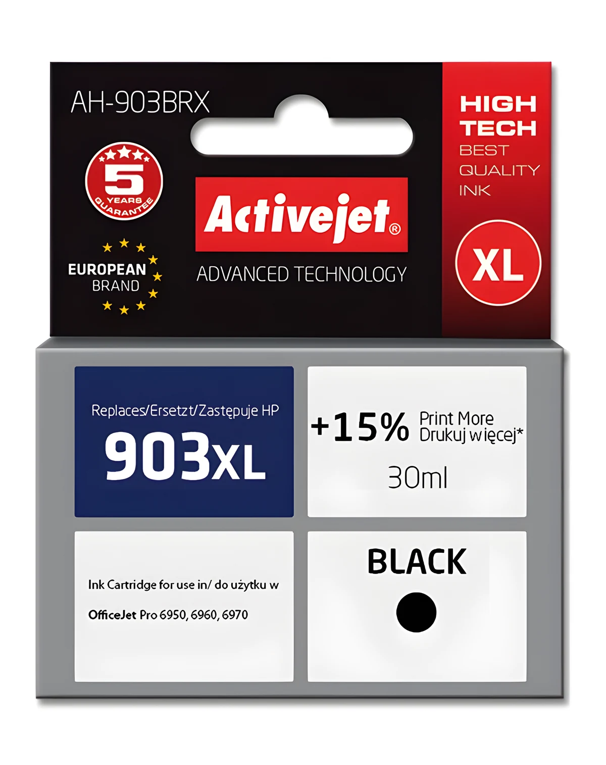 Activejet AH-903BRX Tusz 30ml czarny do HP