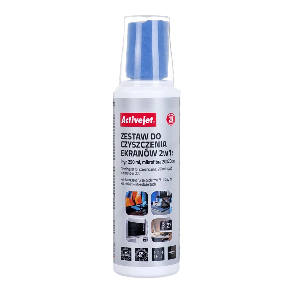 Activejet AOC-269 Zestaw do czyszczenia ekranów 250 ml
