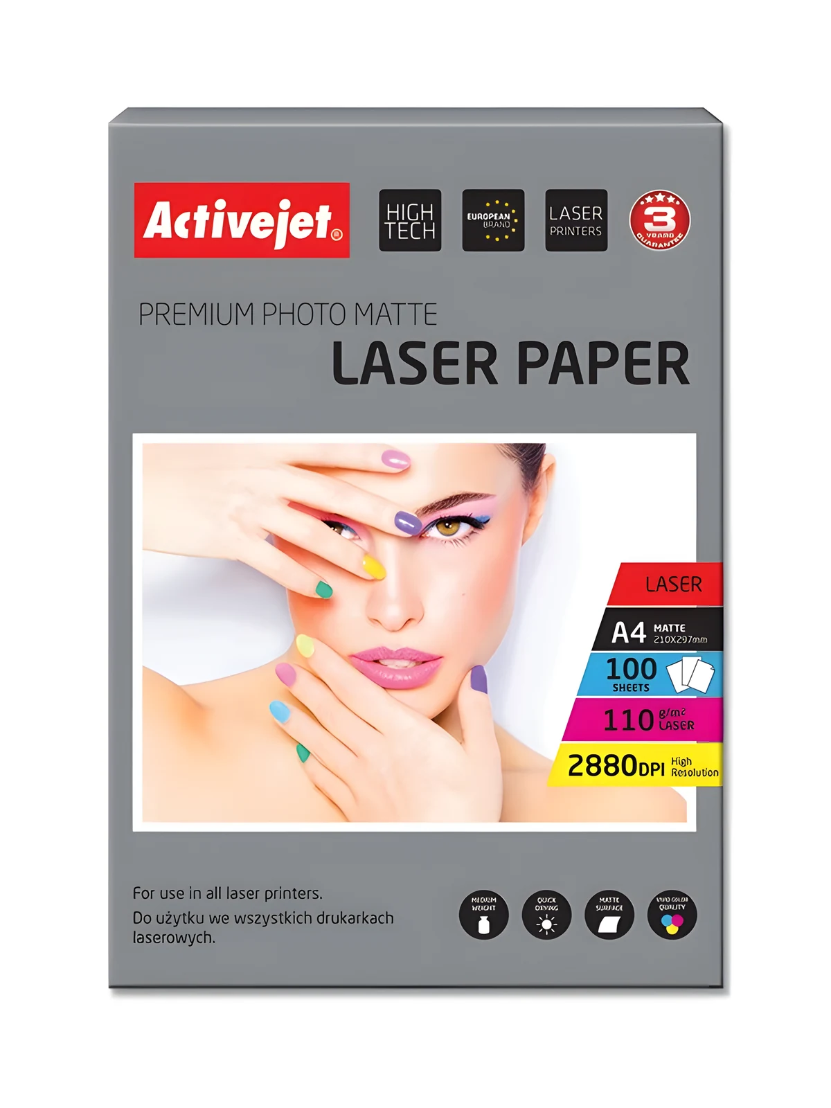 Activejet AP4-110M100L Papier Fotograficzny Matowy A4