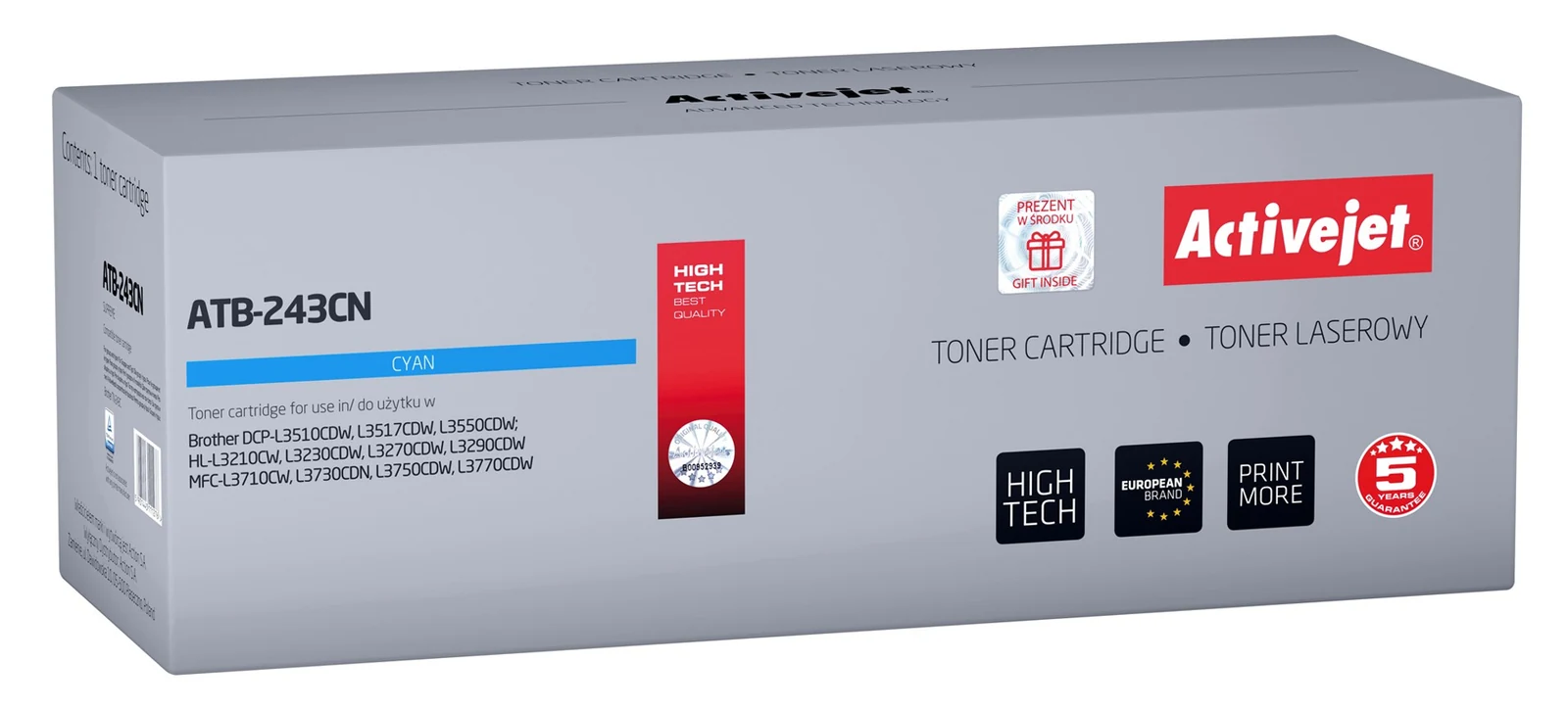 Toner zamiennik Activejet ATB-243CN do drukarek Brother